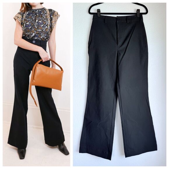 NWT Sea New York Marianne Flare Leg High Rise Suiting Pants in Black Size 4 - Picture 1 of 10